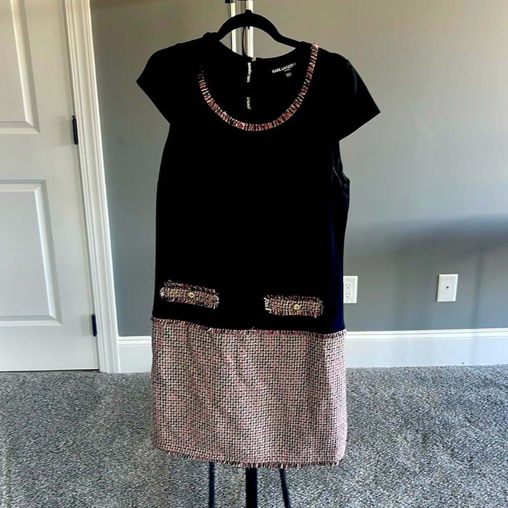 Karl Lagerfeld shift dress. Size 14.